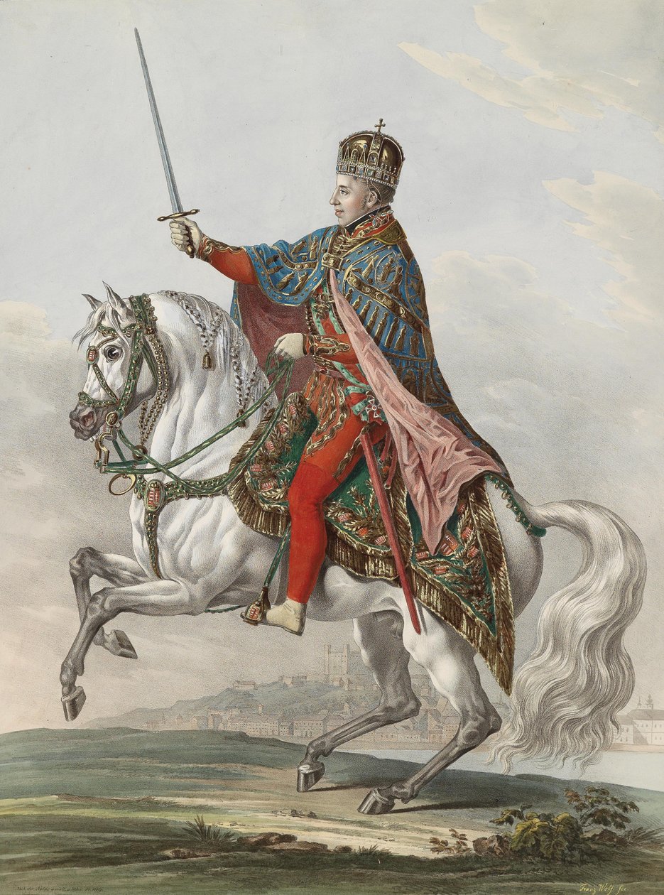 Kejser Ferdinand I af Østrig som konge af Ungarn, 1830 af Franz Wolf