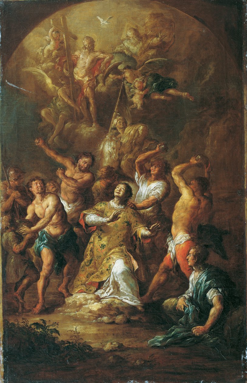 Stening af Sankt Stefan af Franz Xaver Wagenschon