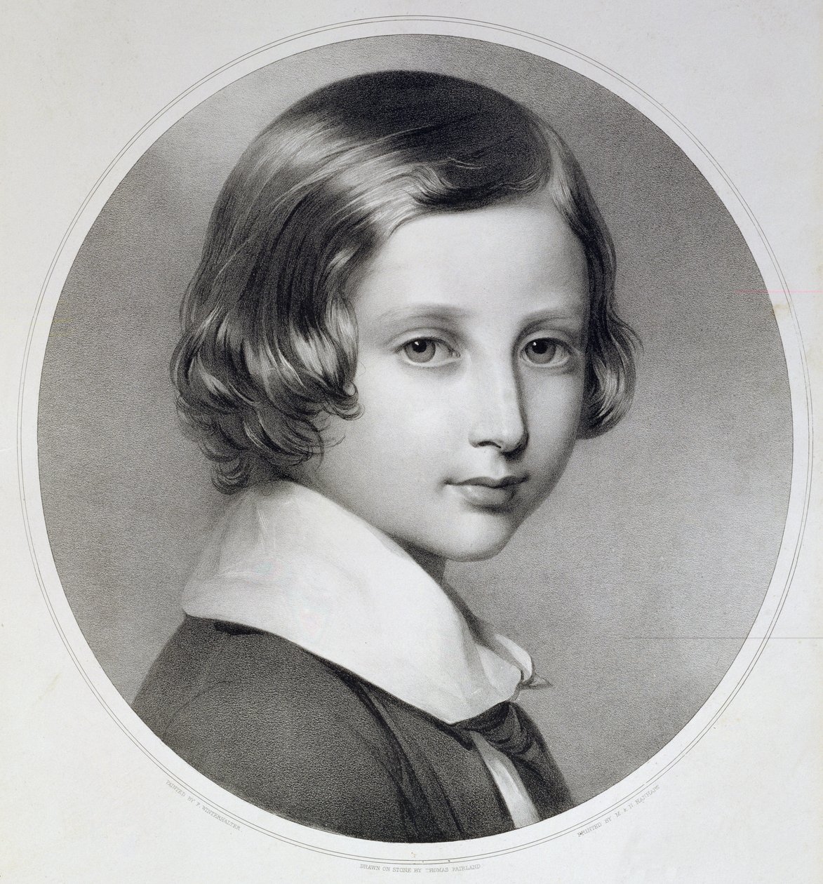 Albert, Prince of Wales (1841-1910), original graveret af Thomas Fairland, udgivet af M. und N. Hanhart, 1852 (litografi) af Franz Xaver Winterhalter