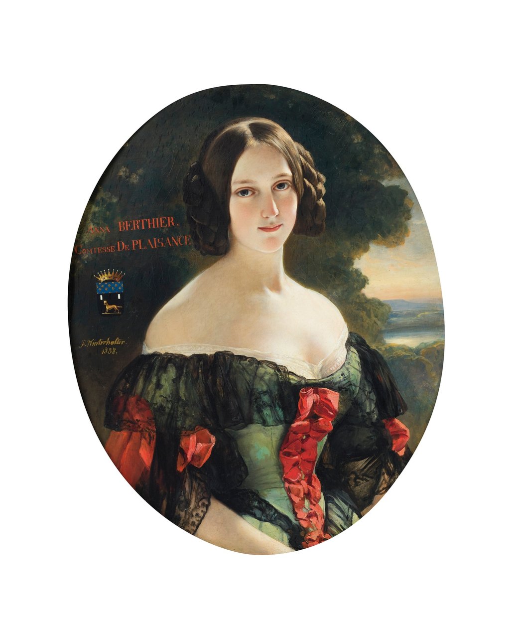 Anne, grevinde af Plaisance (1815-1878), senere hertuginde af Plaisance, født Mlle Bertier de Wagram af Franz Xaver Winterhalter