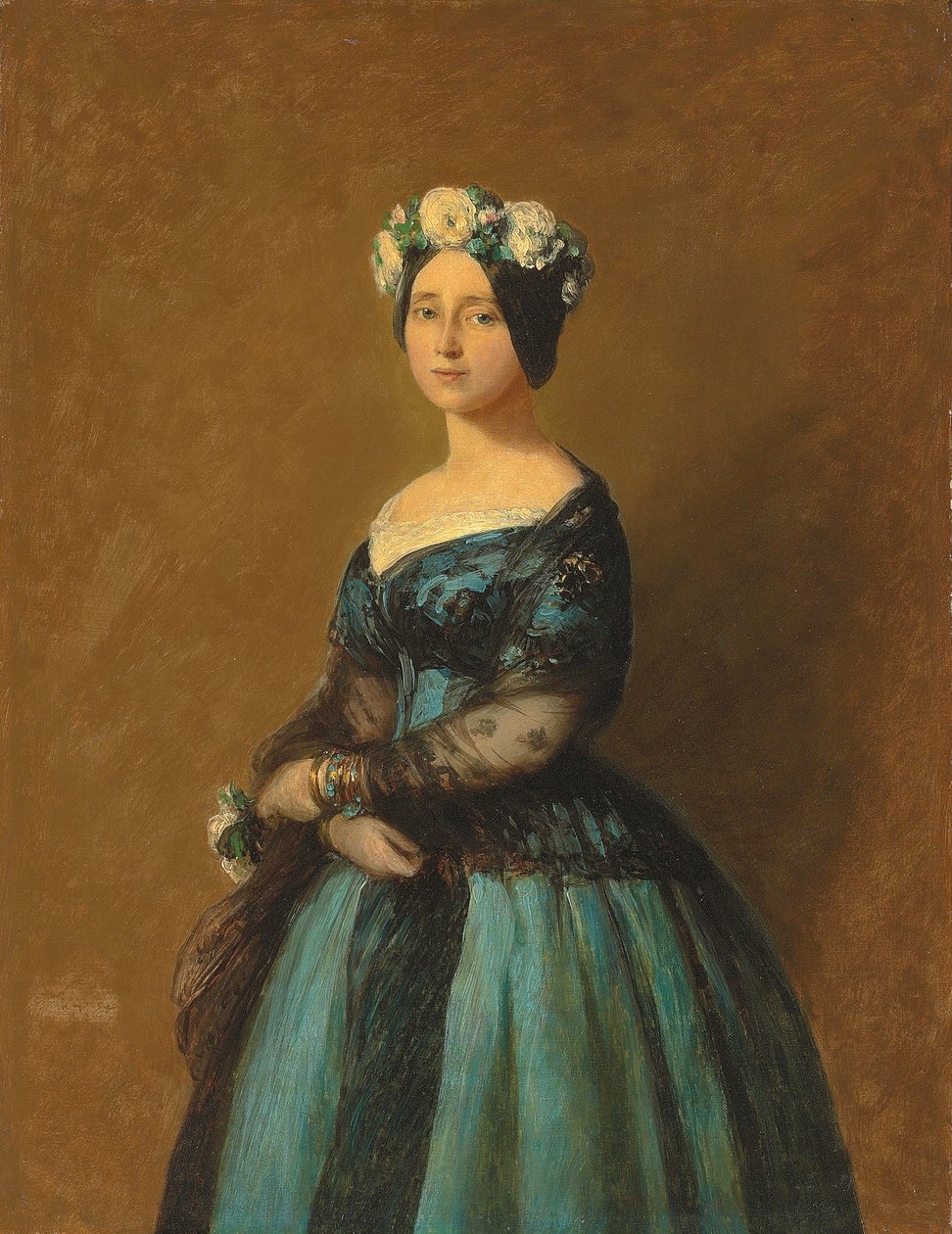 Portræt af Augusta, Prinsesse af Preussen, 1846 af Franz Xaver Winterhalter