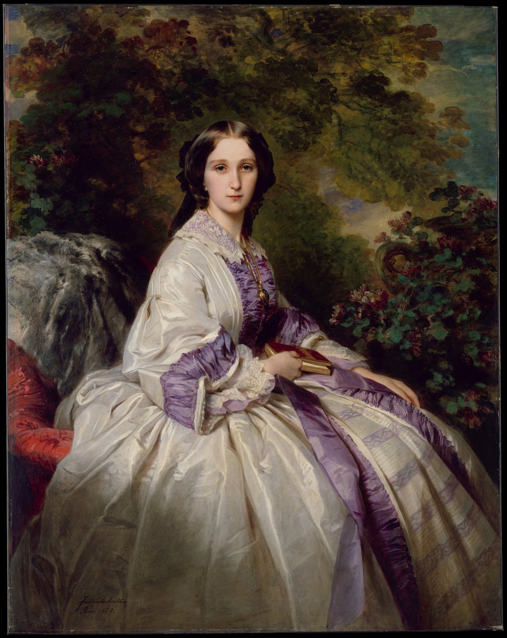 Portræt af grevinde Maria Ivanovna Lamsdorf, født Beck, 1859 af Franz Xaver Winterhalter