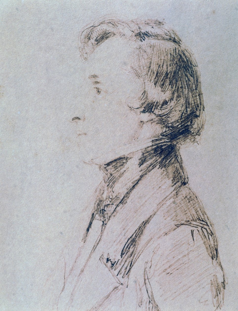 Portræt af Frederic Chopin (Zelazowa Wola af Franz Xaver Winterhalter