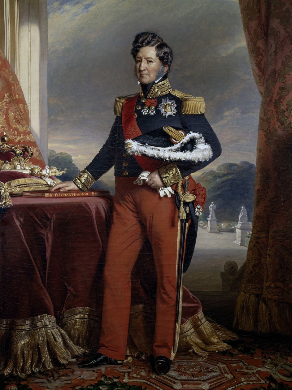 Portræt af Louis Philippe af Bourbon-Orleans (1773-1850) af Franz Xaver Winterhalter
