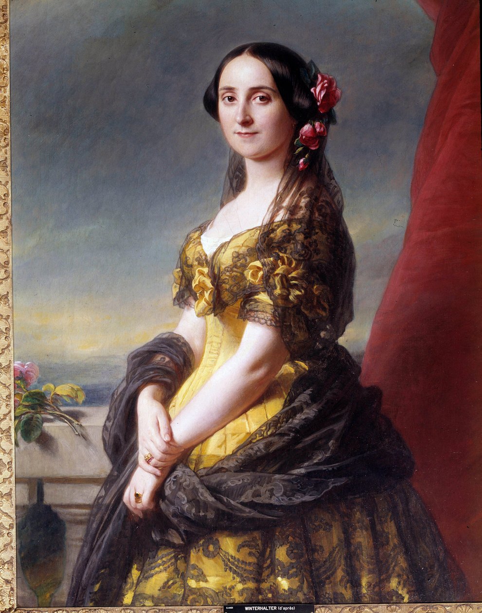 Portræt af Madame Manuel, grevinde af Gramedo Maleri af Franz Xaver Winterhalter (1806-1873) af Franz Xaver Winterhalter