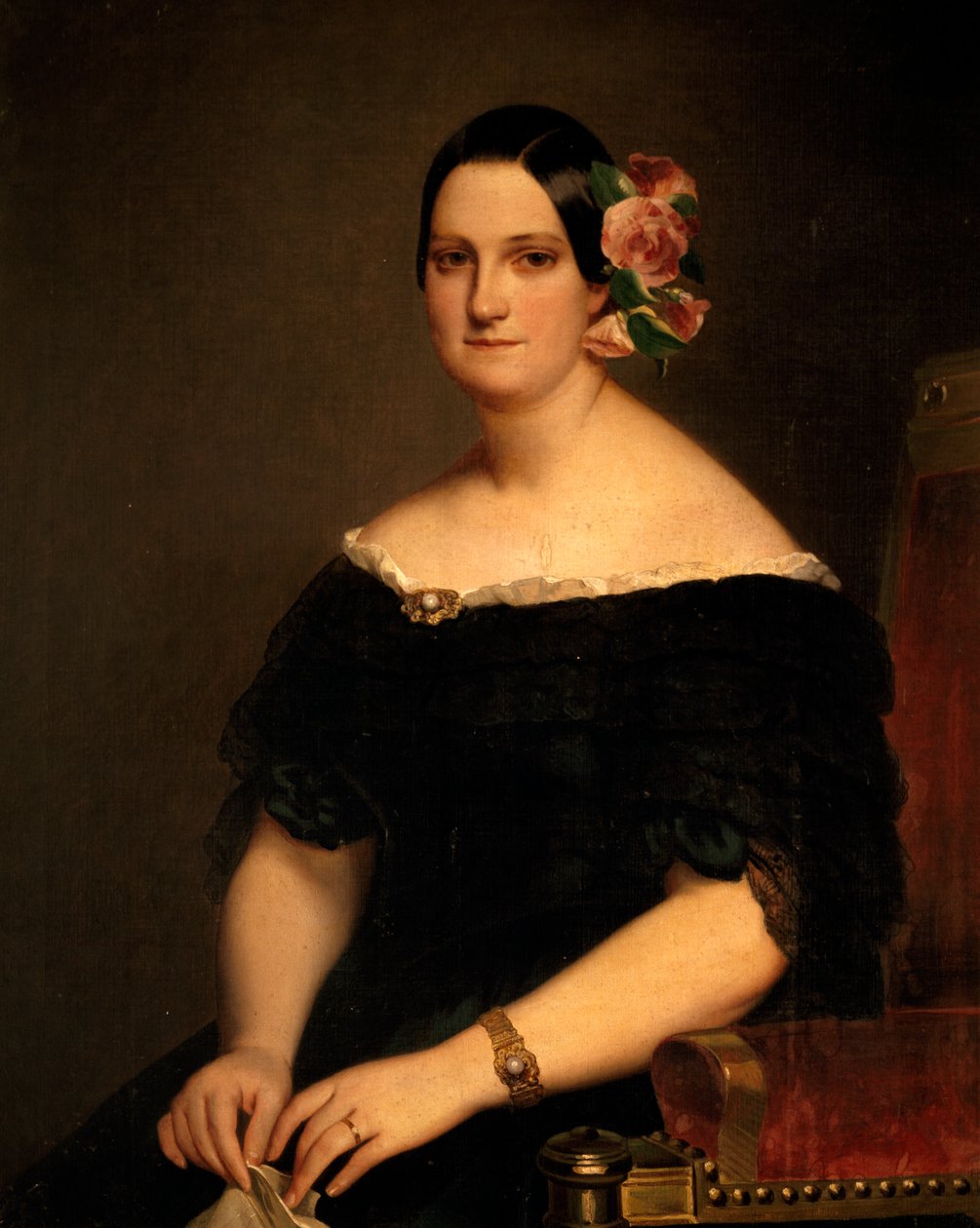 Portræt af Maria Christina af To Sicilier (Palermo af Franz Xaver Winterhalter