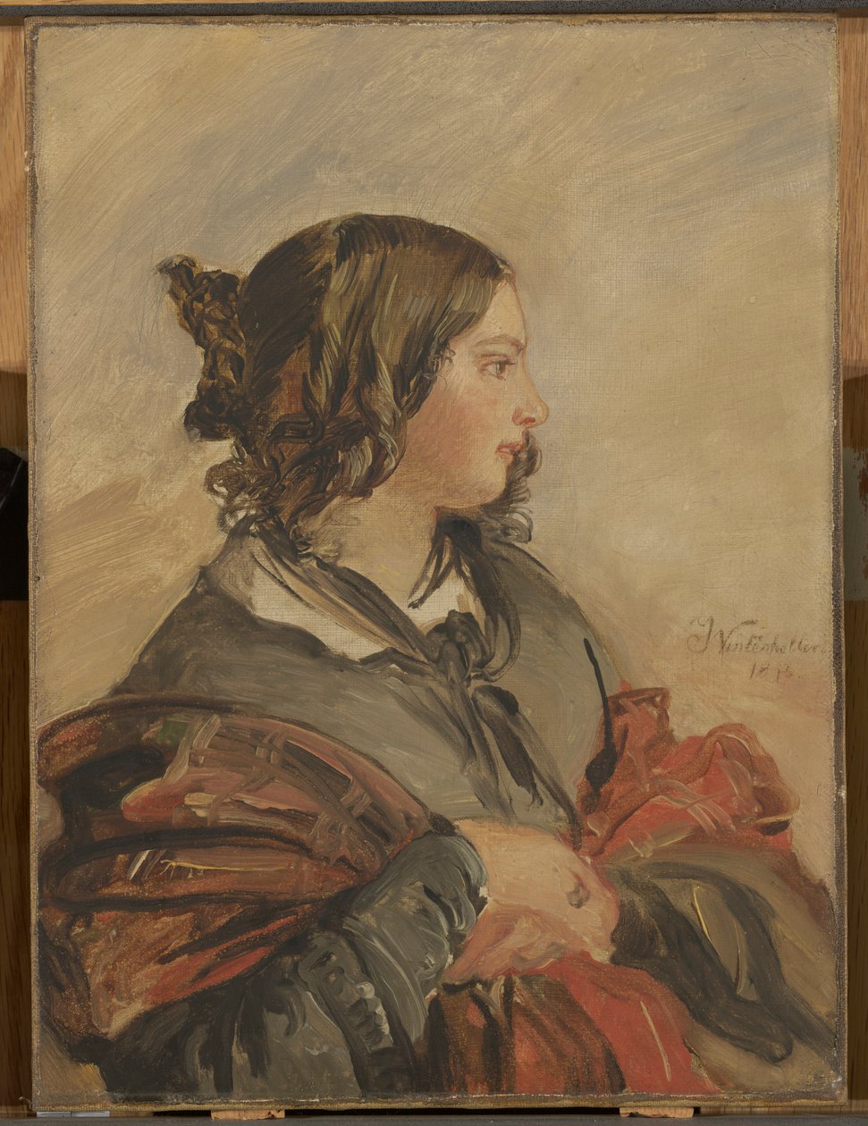 Portræt af den unge dronning Victoria af Franz Xaver Winterhalter
