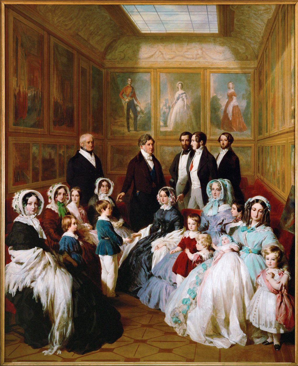 Dronning Victoria og prins Albert gæster hos kong Louis Philippe på Chateau d