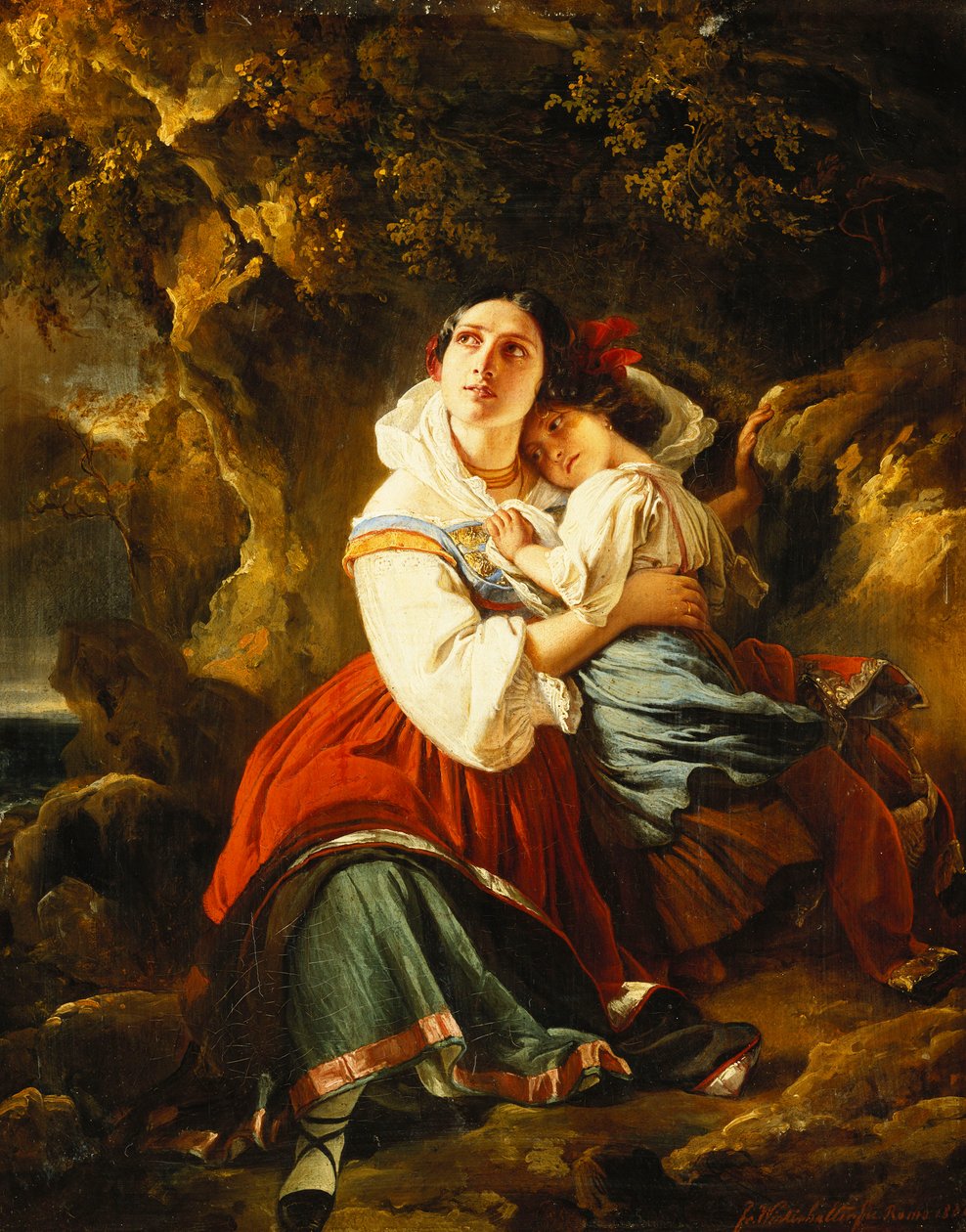 Stormen nærmer sig, 1834 af Franz Xaver Winterhalter