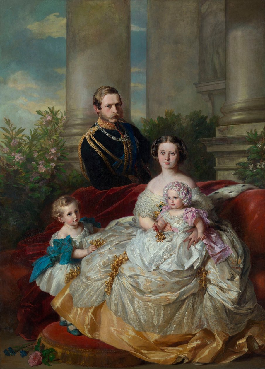 Familien til kronprins og kronprinsesse Frederik William af Preussen af Franz Xaver Winterhalter