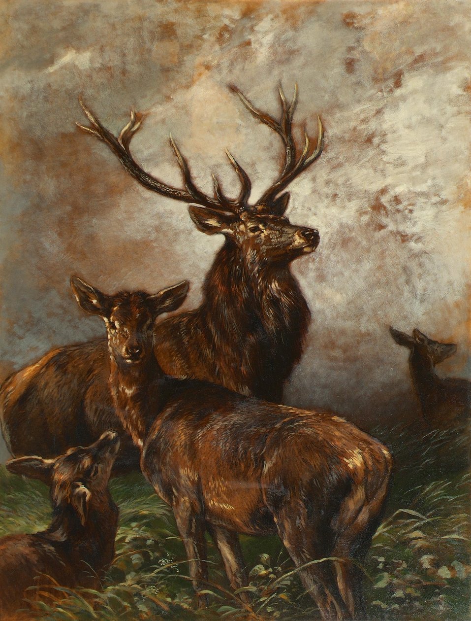 Hjorte og hinder af Franz Xaver von Pausinger