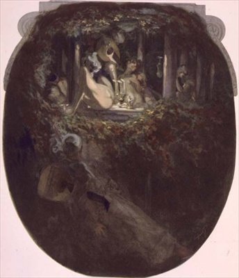 Serenade af Franz von Bayros (1866 1924)