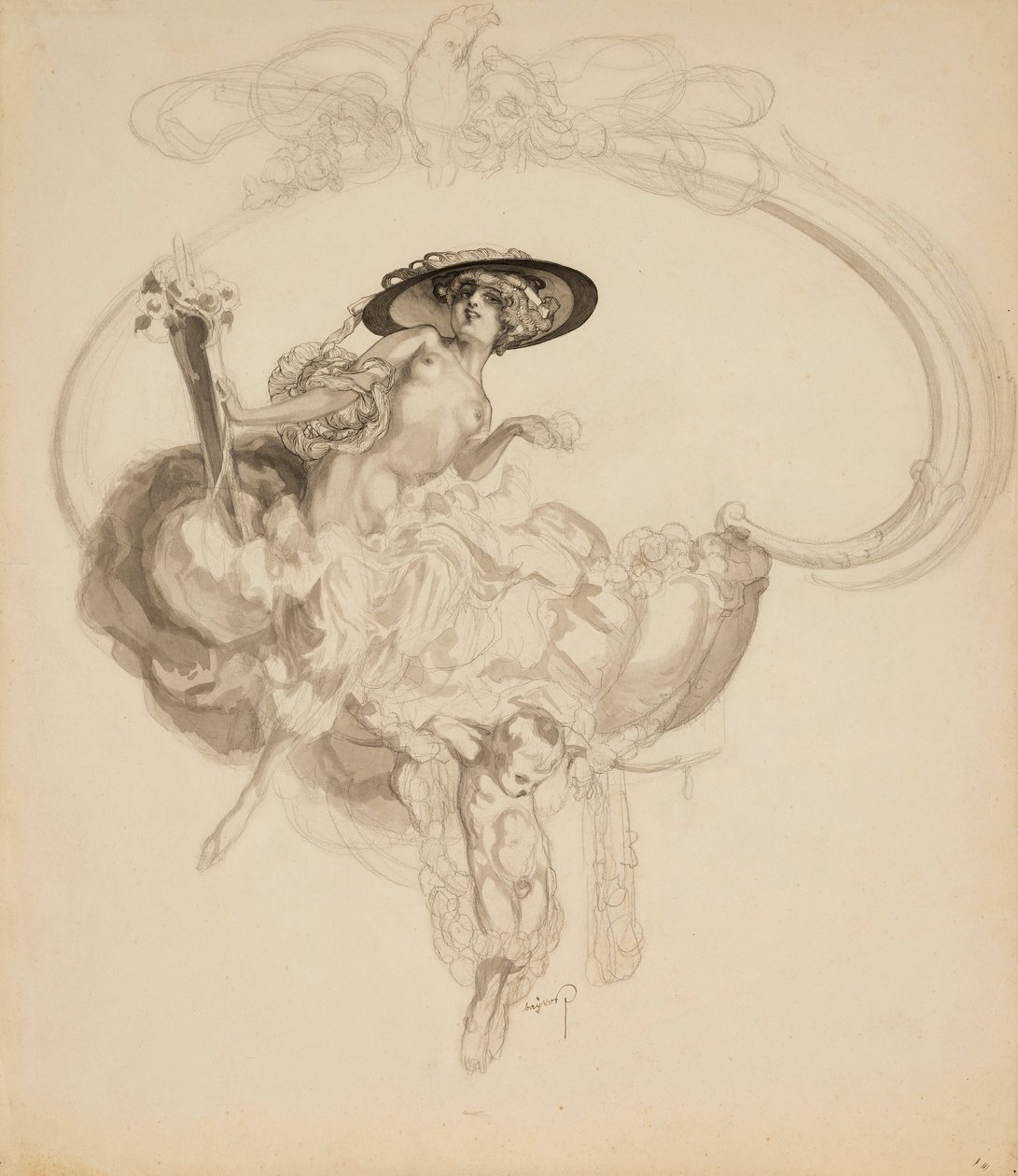 Bayros Franz von - Venus triumphans af Franz von Bayros