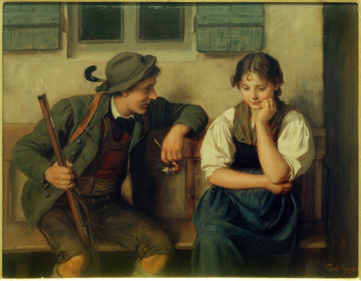 Svært spørgsmål af Franz von Defregger