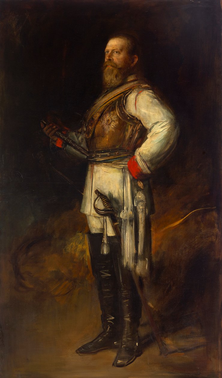 Friedrich Wilhelm, kronprins af Preussen, som Frederik 3., tysk kejser af Franz von Lenbach