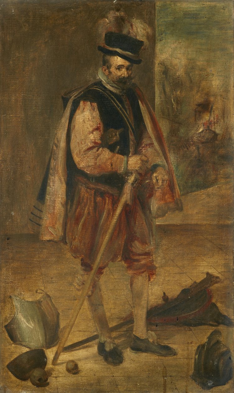 Hofnarr af Filip IV af Spanien, kopi efter Velázquez