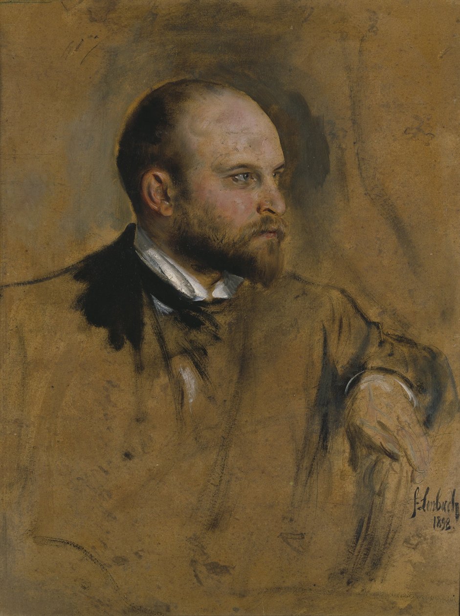 Josef Hösl af Franz von Lenbach