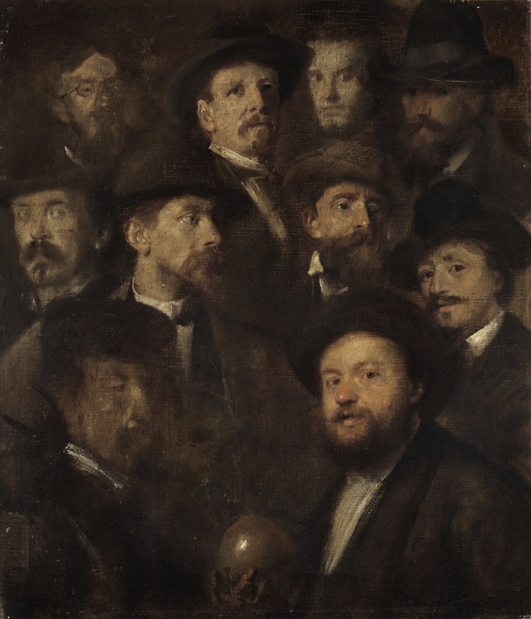 Bowling Society – Ti kunstnerportrætter af Franz von Lenbach