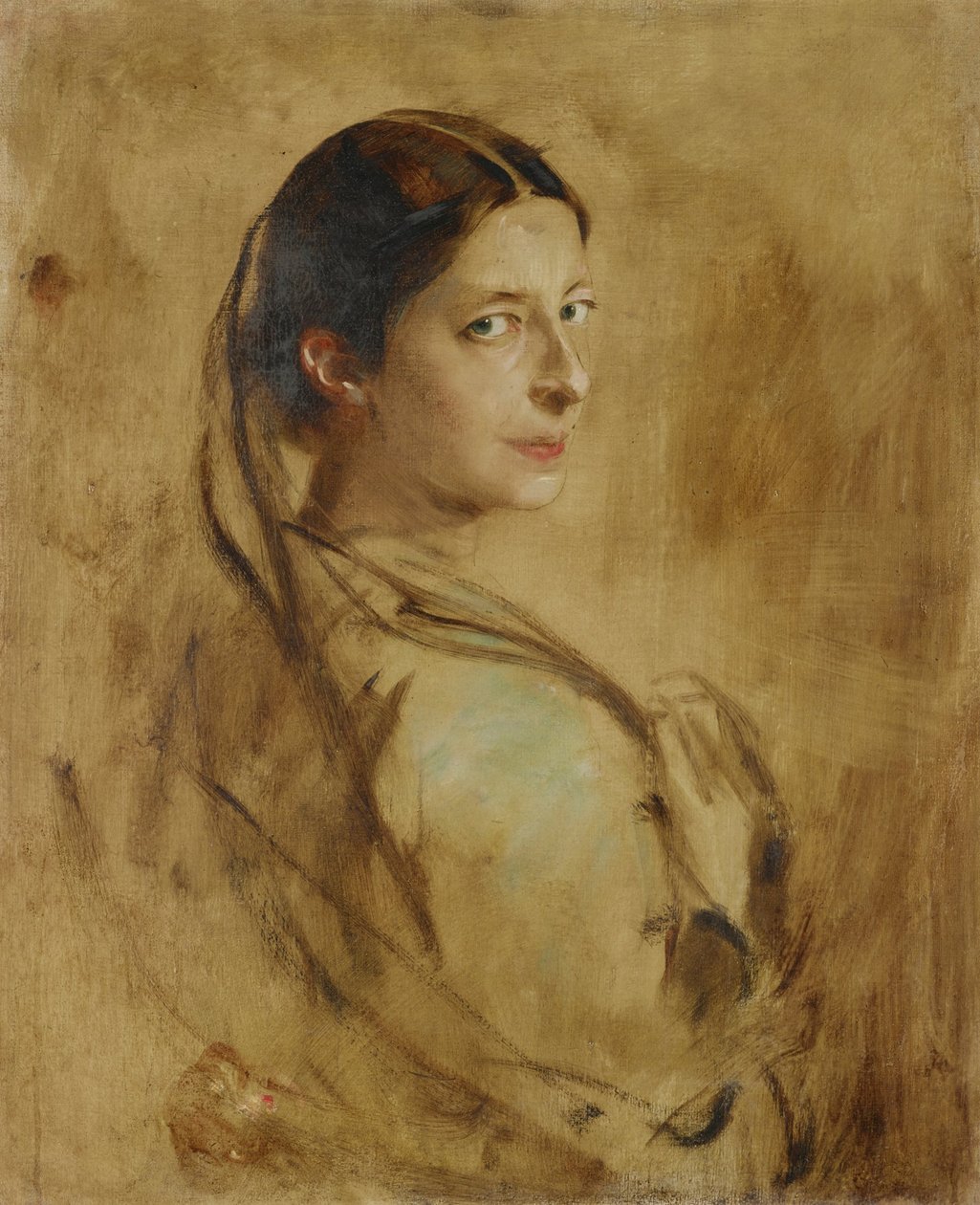 Leopoldine (?) Baronesse af Plessen-Cronstern af Franz von Lenbach