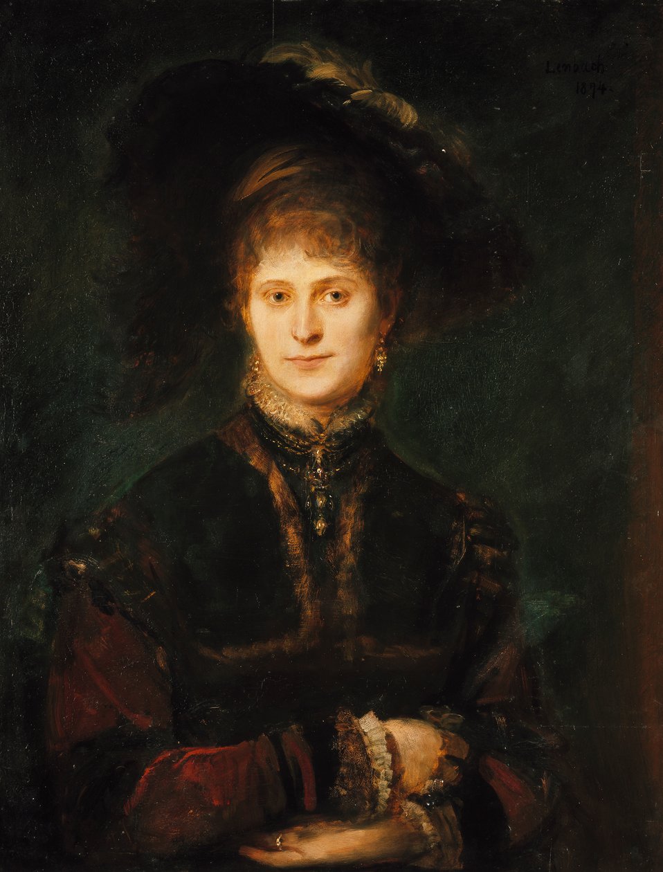 Magdalena Plach () af Franz von Lenbach