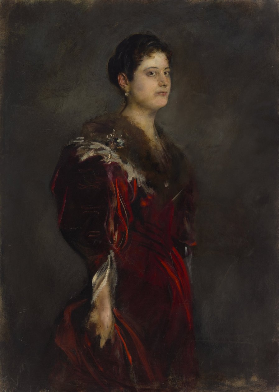 Marie Baronin Harkányi af Franz von Lenbach