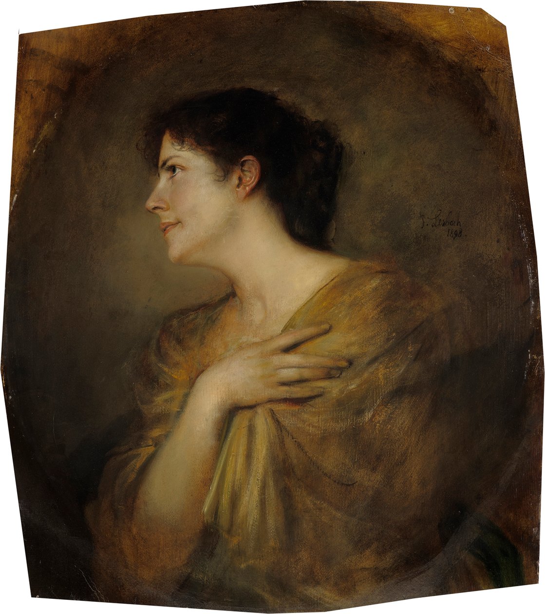 Mary Stuck (født Lindpaintner) af Franz von Lenbach