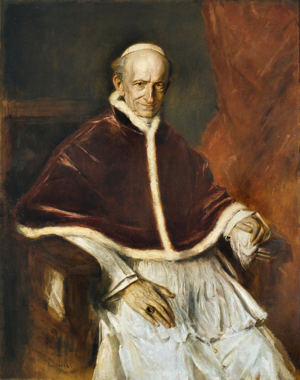 Pave Leo 13. af Franz von Lenbach