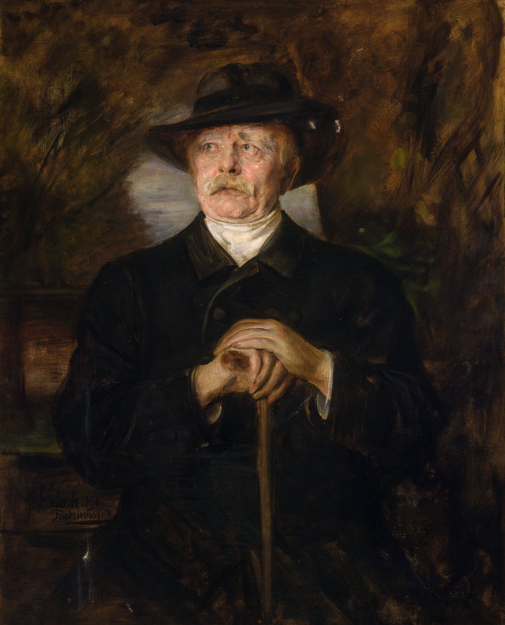 Portræt af Otto von Bismarck af Franz von Lenbach