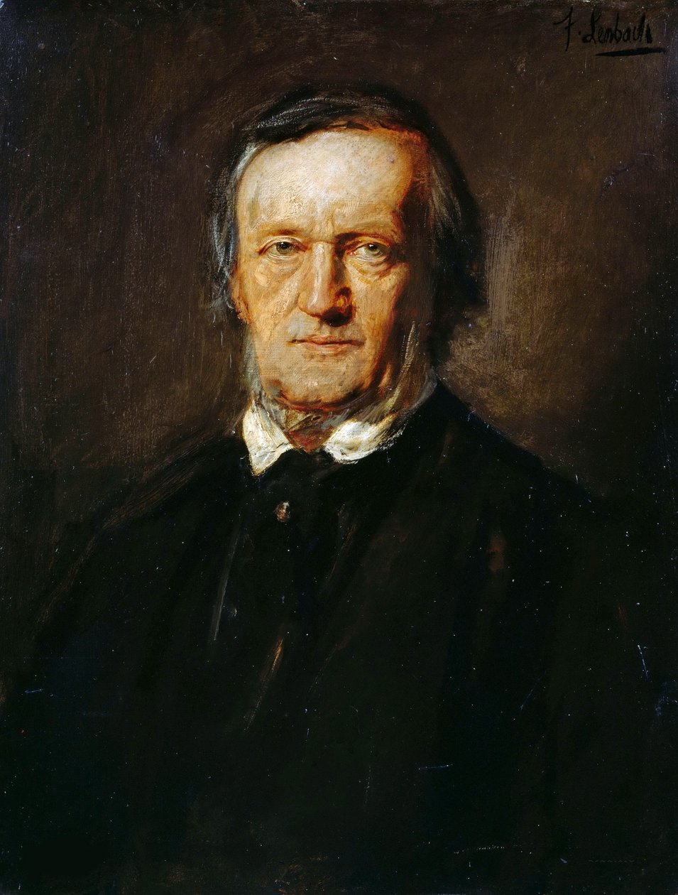 Portræt af Richard Wagner 1813-1883. af Franz von Lenbach