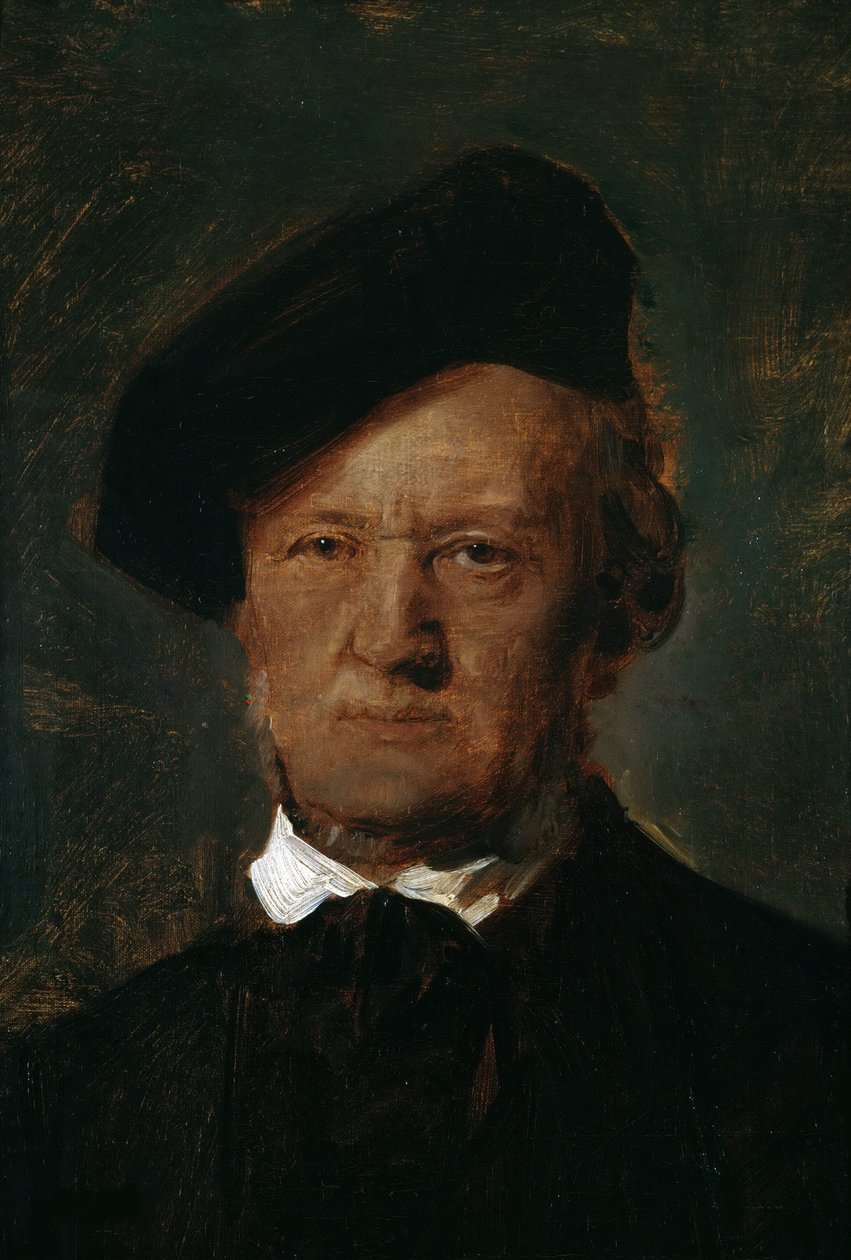 Portræt af Richard Wagner 1813-1883, ca. 1870. af Franz von Lenbach
