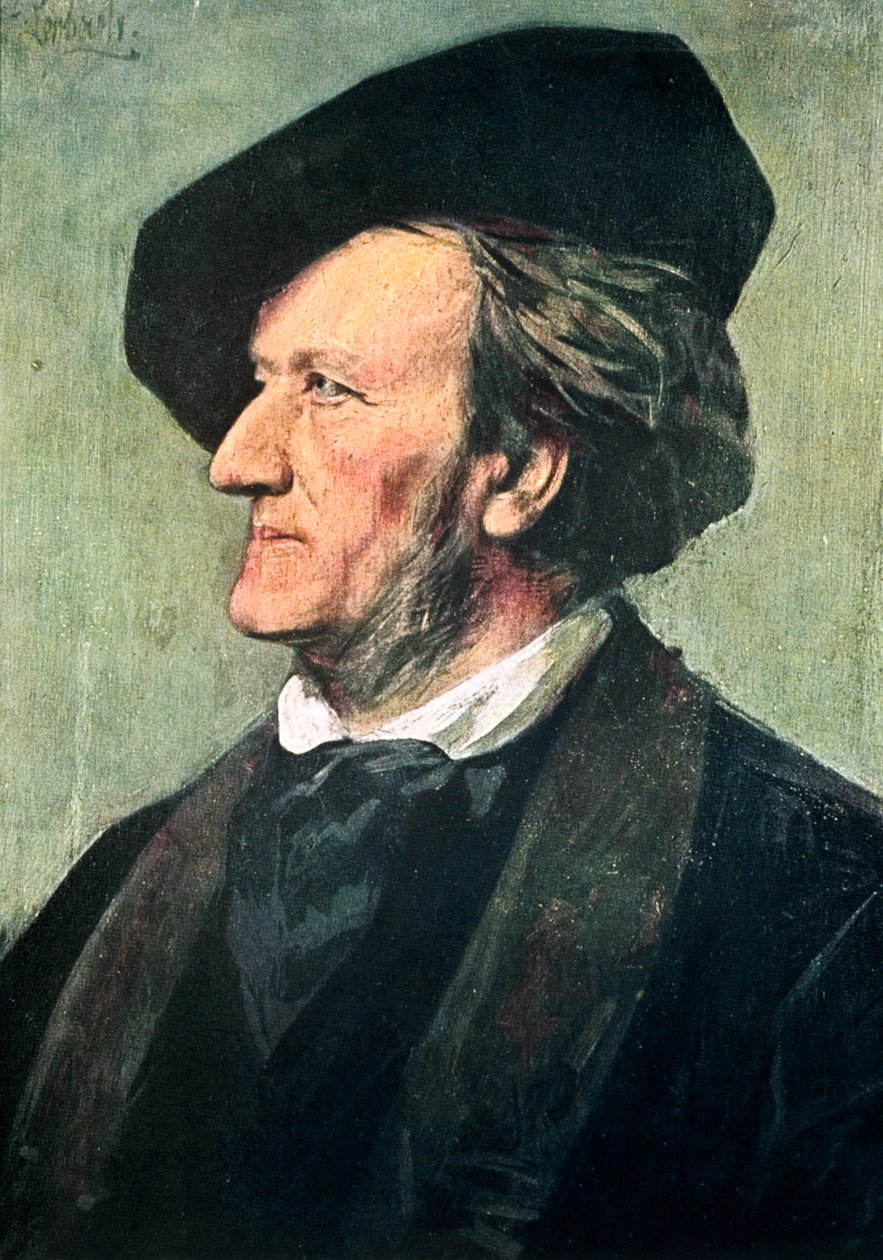 Richard Wagner 1813-1883, tysk komponist, dirigent og essayist, slutningen af det 19. århundrede af Franz von Lenbach