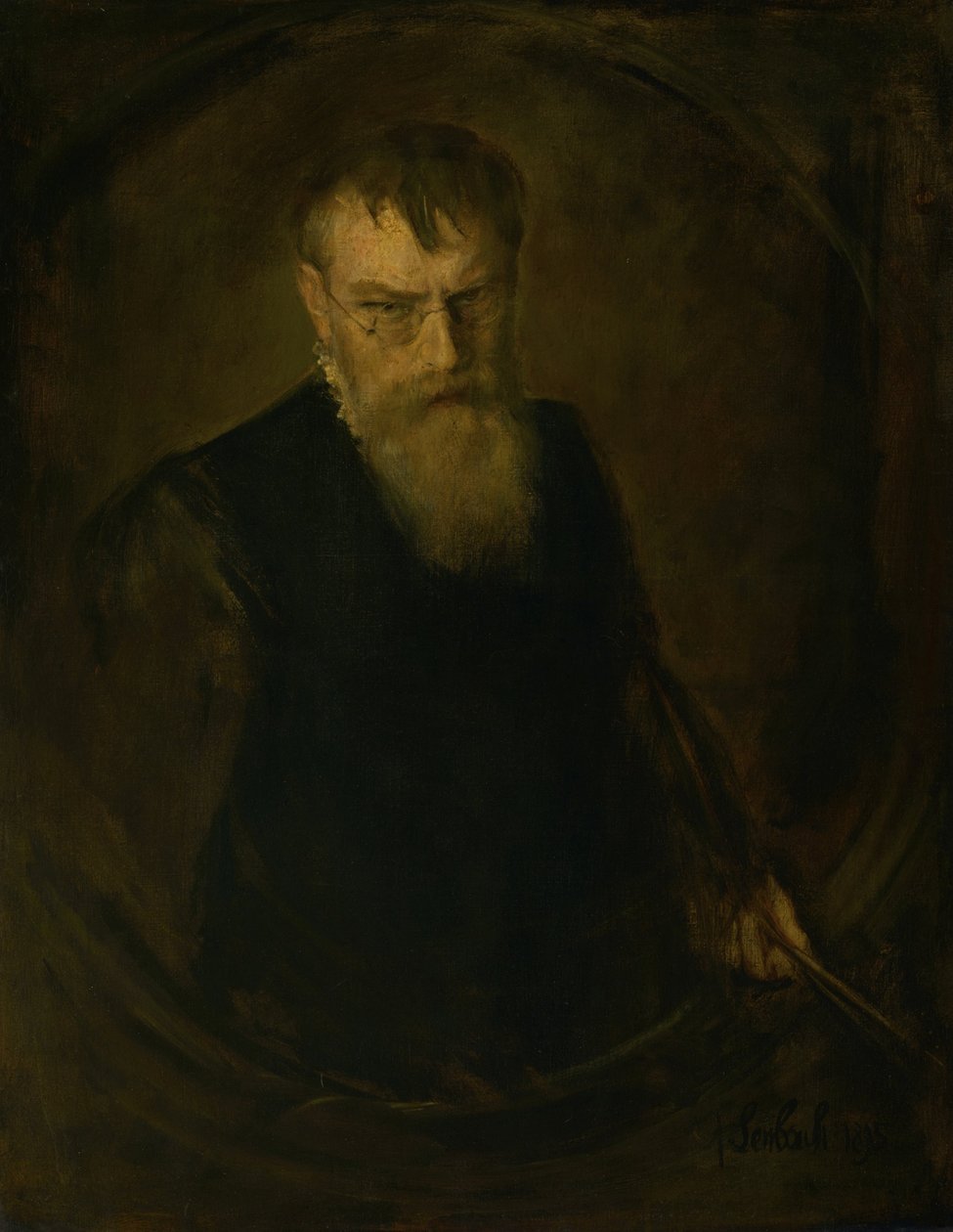 selvportræt af Franz von Lenbach