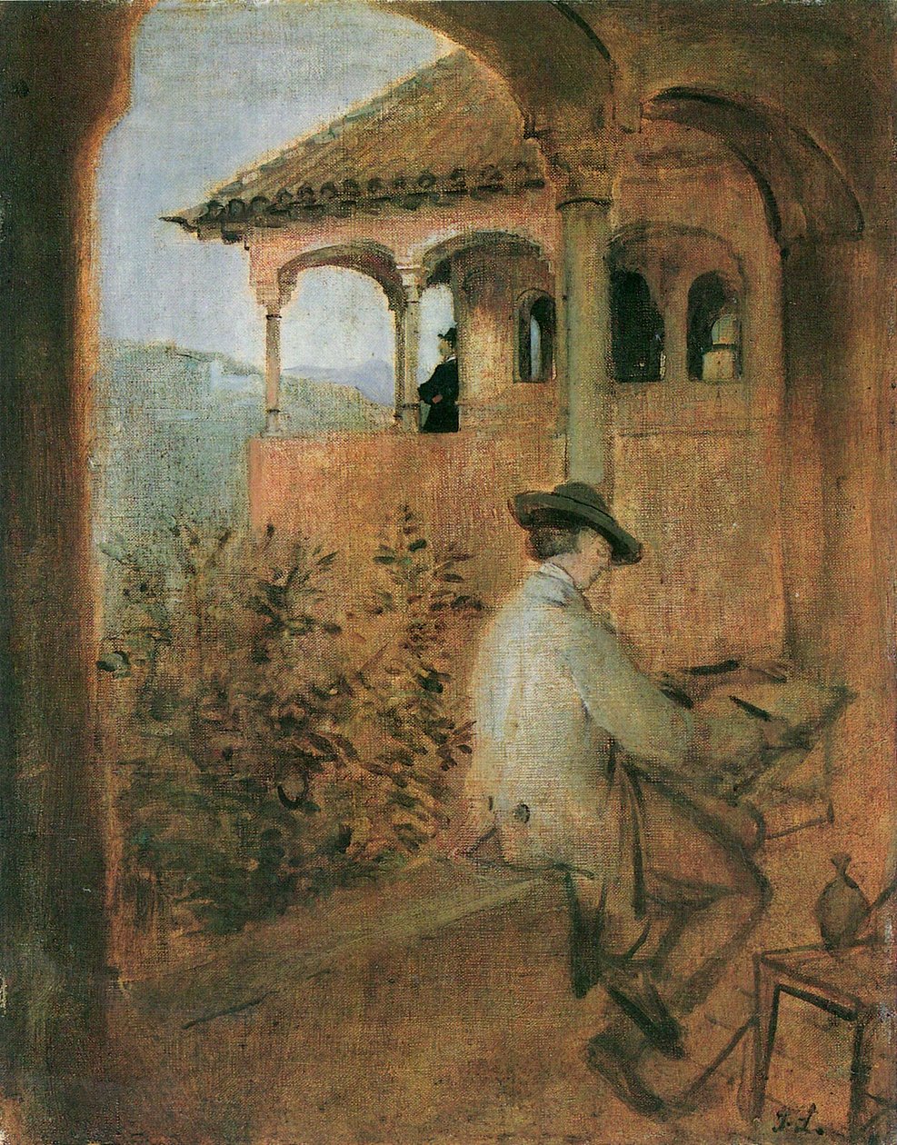 Tocador de la Reina i Alhambra i Granada af Franz von Lenbach