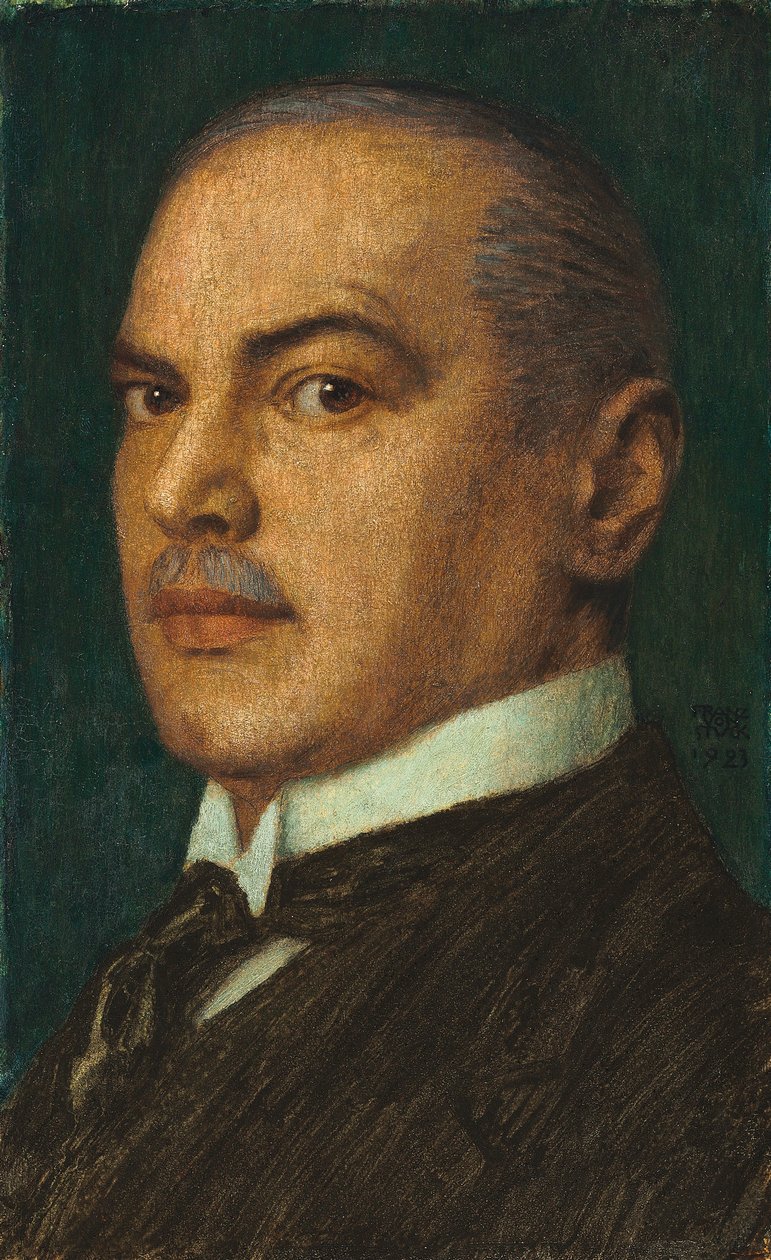 Et selvportræt, 1923 af Franz von Stuck