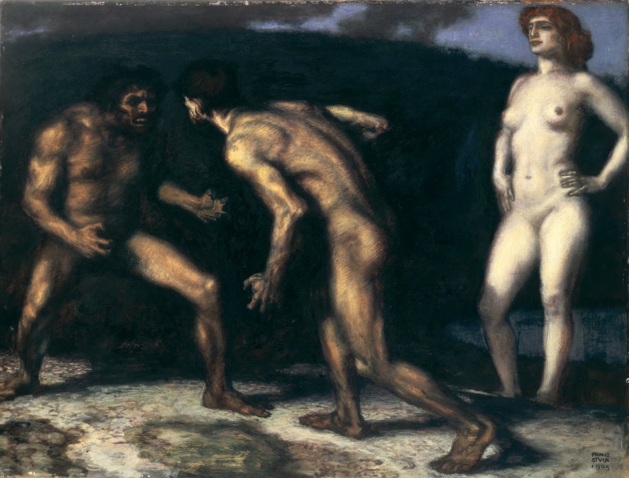 Kamp for en kvinde af Franz von Stuck