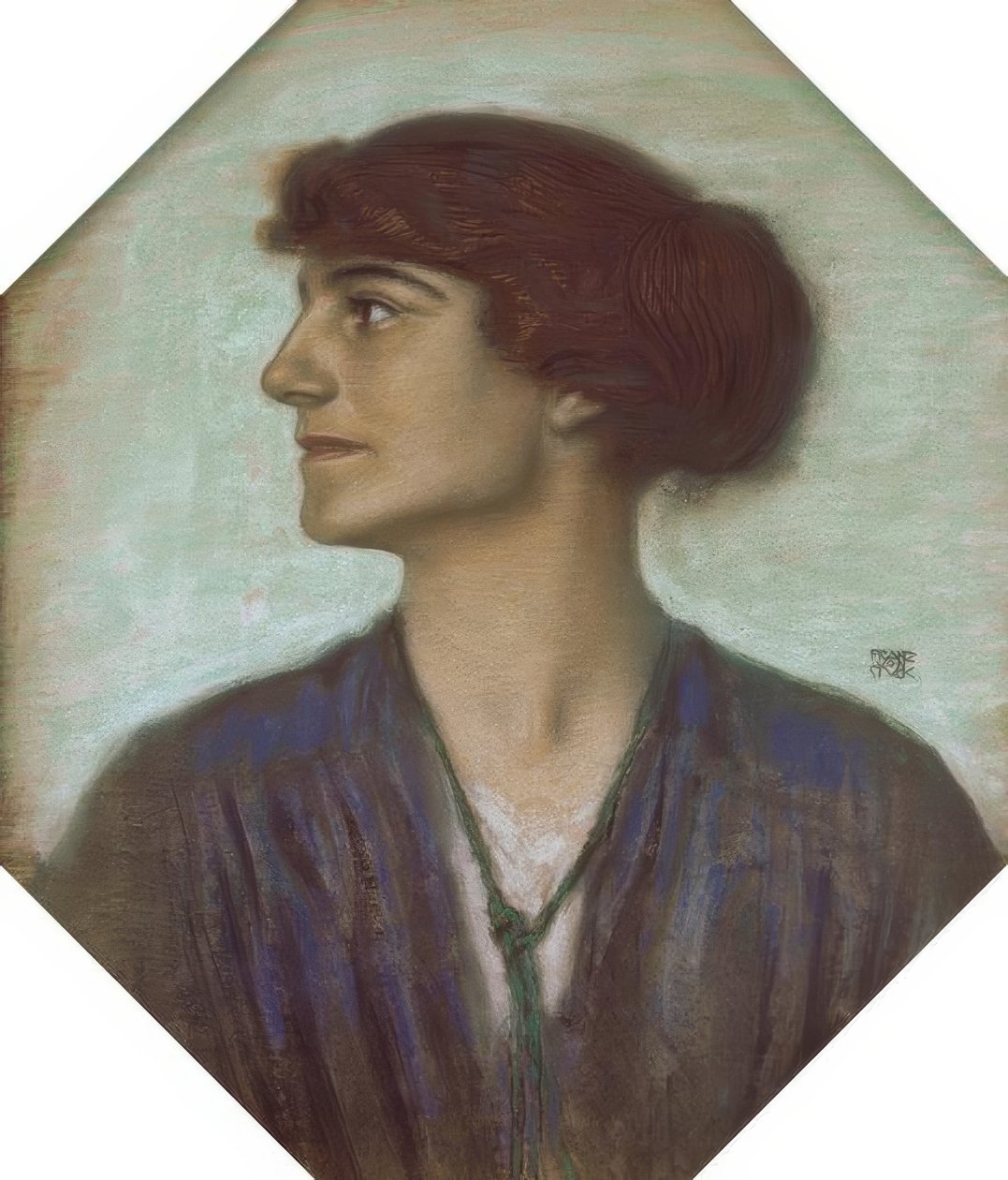Portræt af en Dame af Franz von Stuck