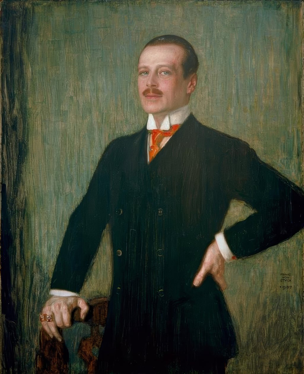Ernst Ludwig von Hessen / Gem. Stykke af Franz von Stuck