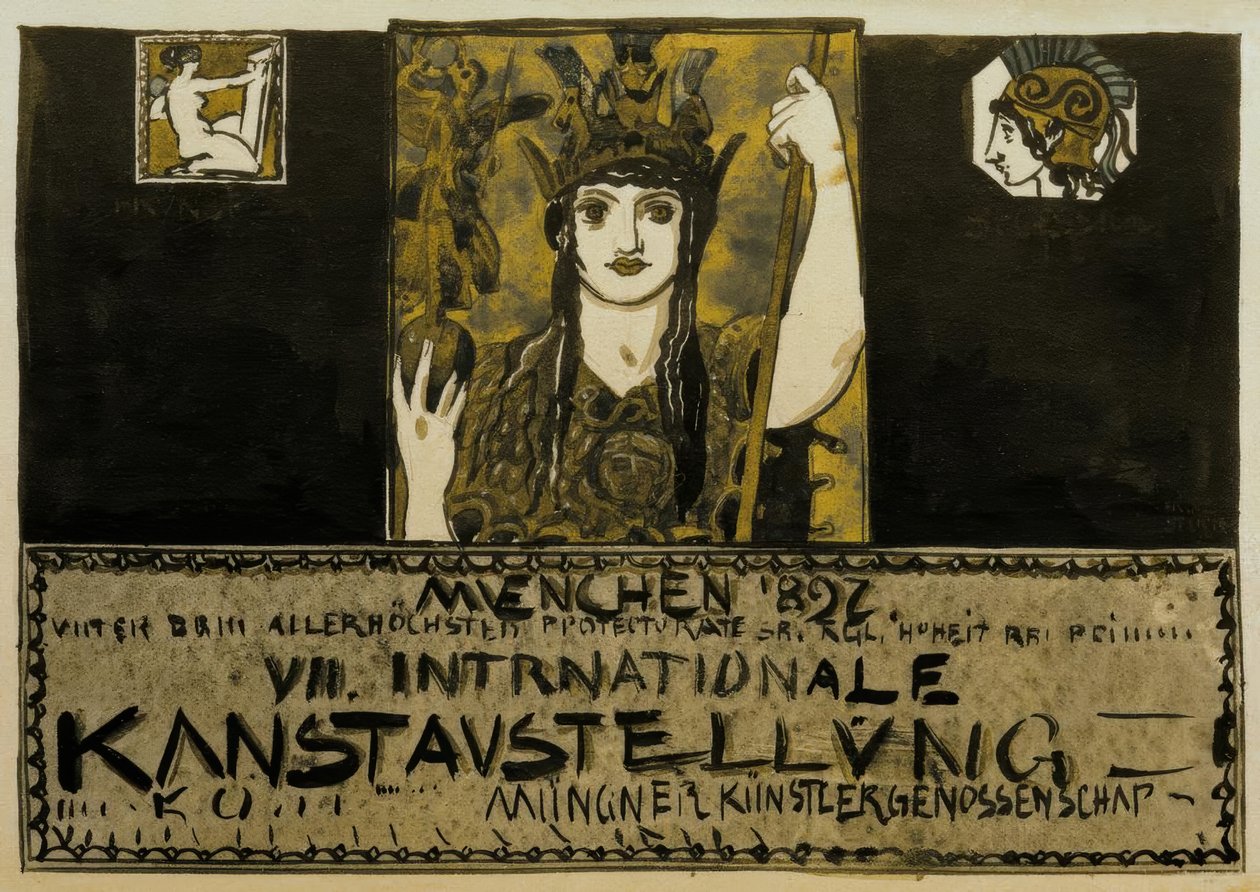 F. v. Stuck, Plakatentwurf 1897 af Franz von Stuck