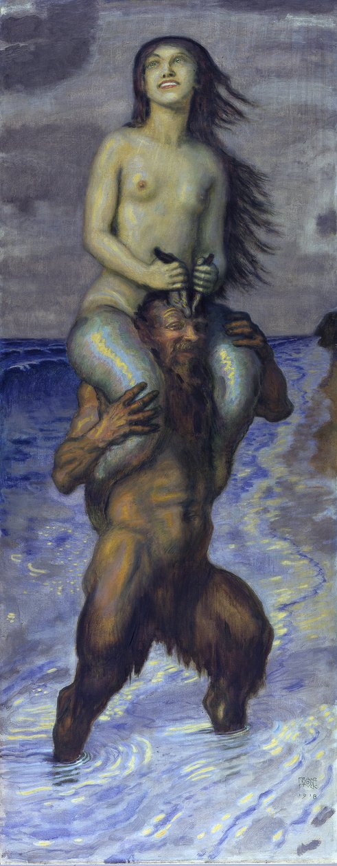 Faun og havfrue af Franz von Stuck