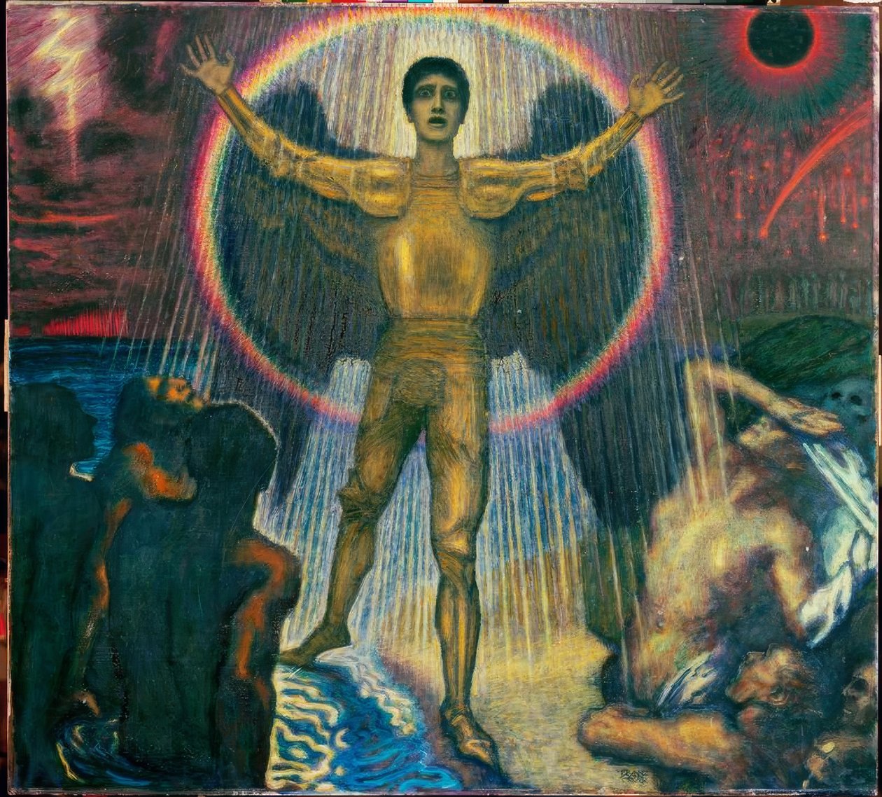 Franz von Stuck, Dommens engel / maleri, omkring 1922 af Franz von Stuck