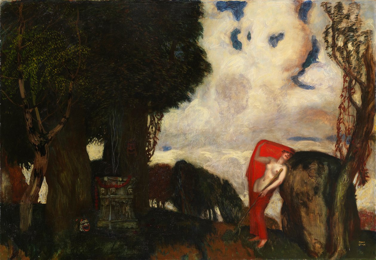 Iphigenia i Tauris, ca. 1890. af Franz von Stuck