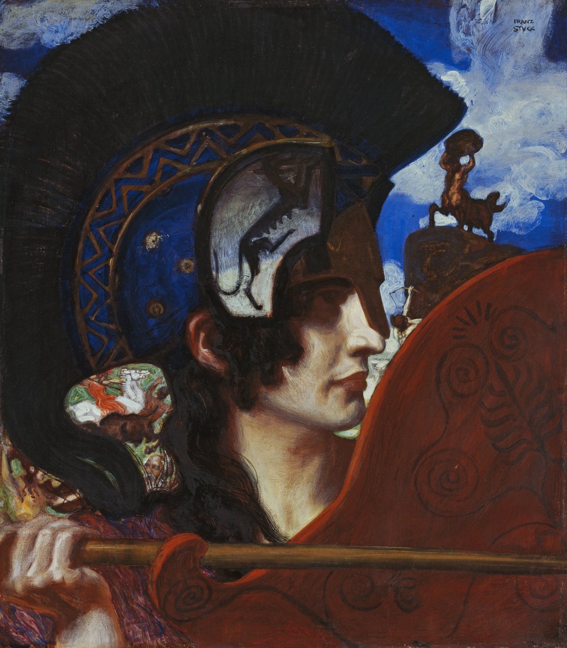 Kampen mod Amazon af Franz von Stuck