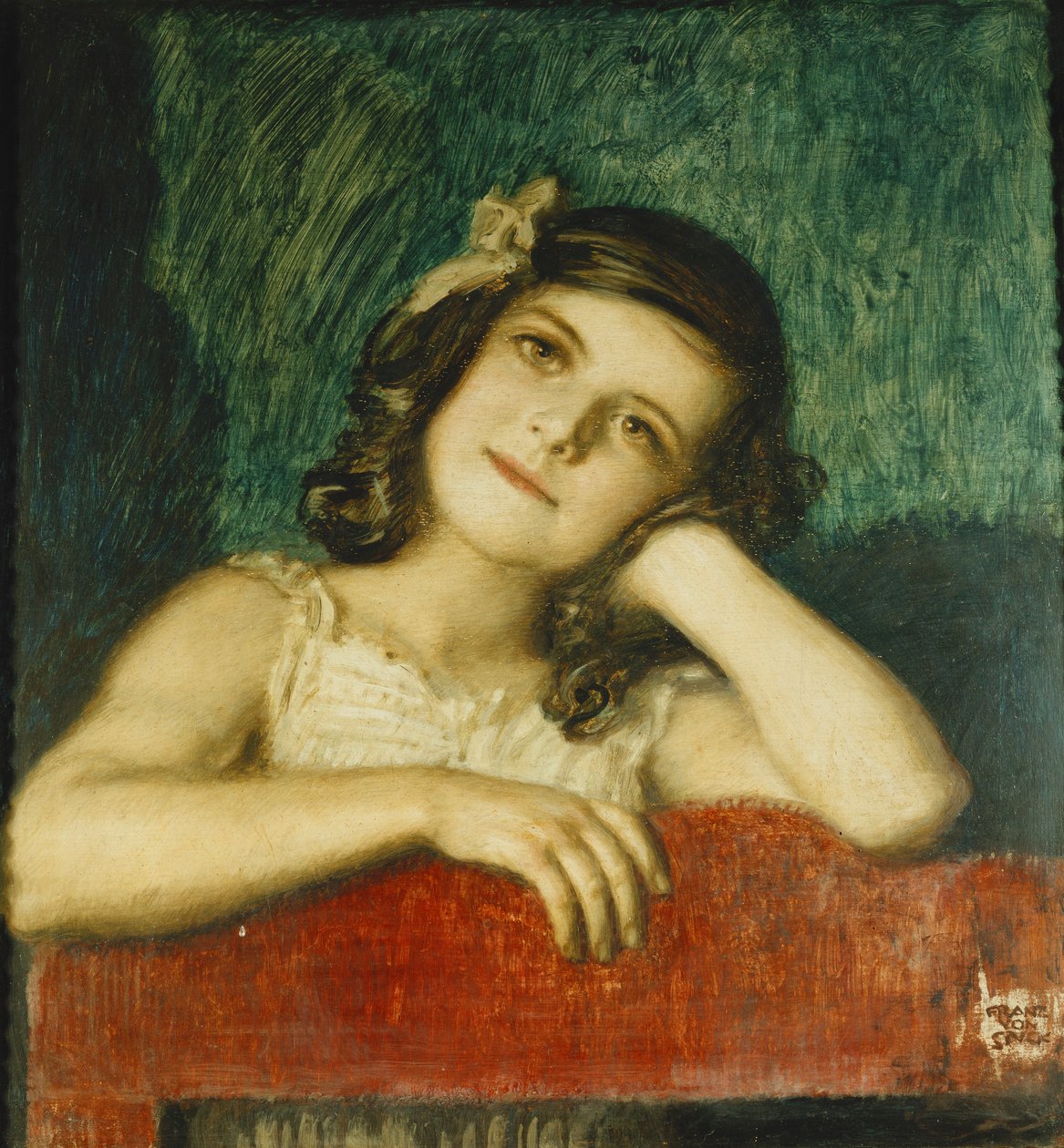 Portræt af Mary, kunstnerens datter, af Franz von Stuck