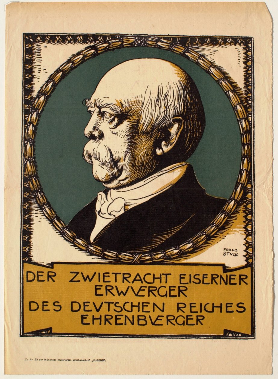 Portræt af Otto von Bismarck af Franz von Stuck