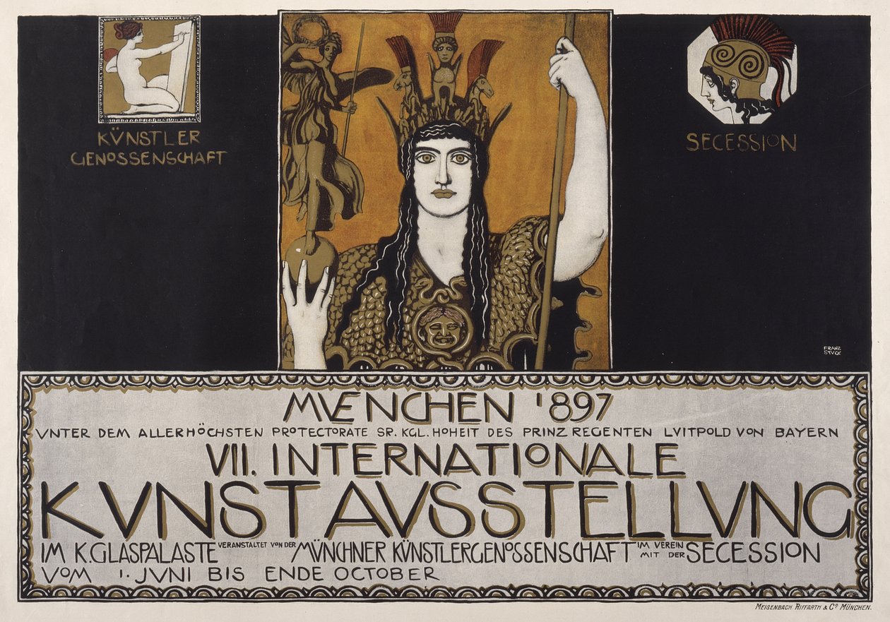 Syvende internationale kunstudstilling, München 1897 af Franz von Stuck