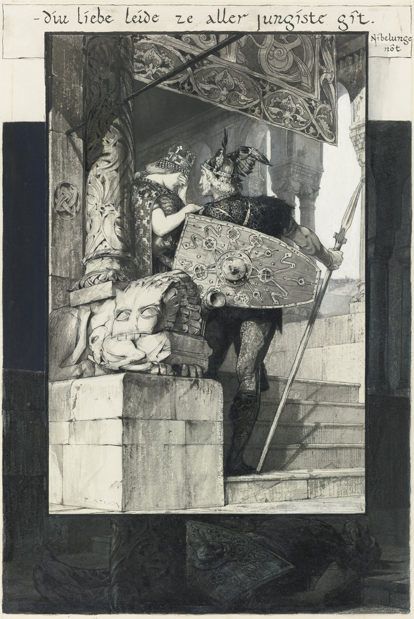 Siegfried og Kriemhild af Franz von Stuck