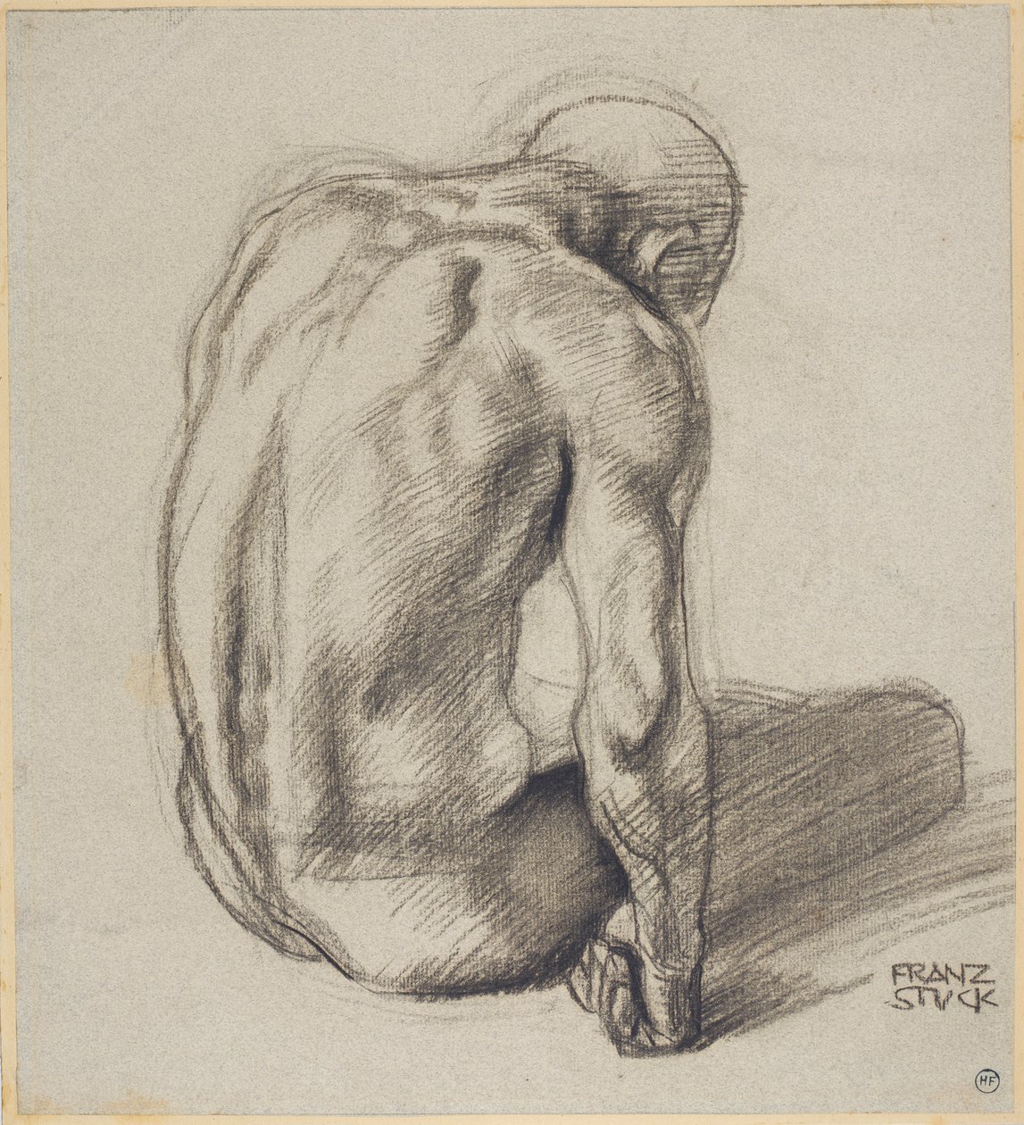 Siddende mand af Franz von Stuck