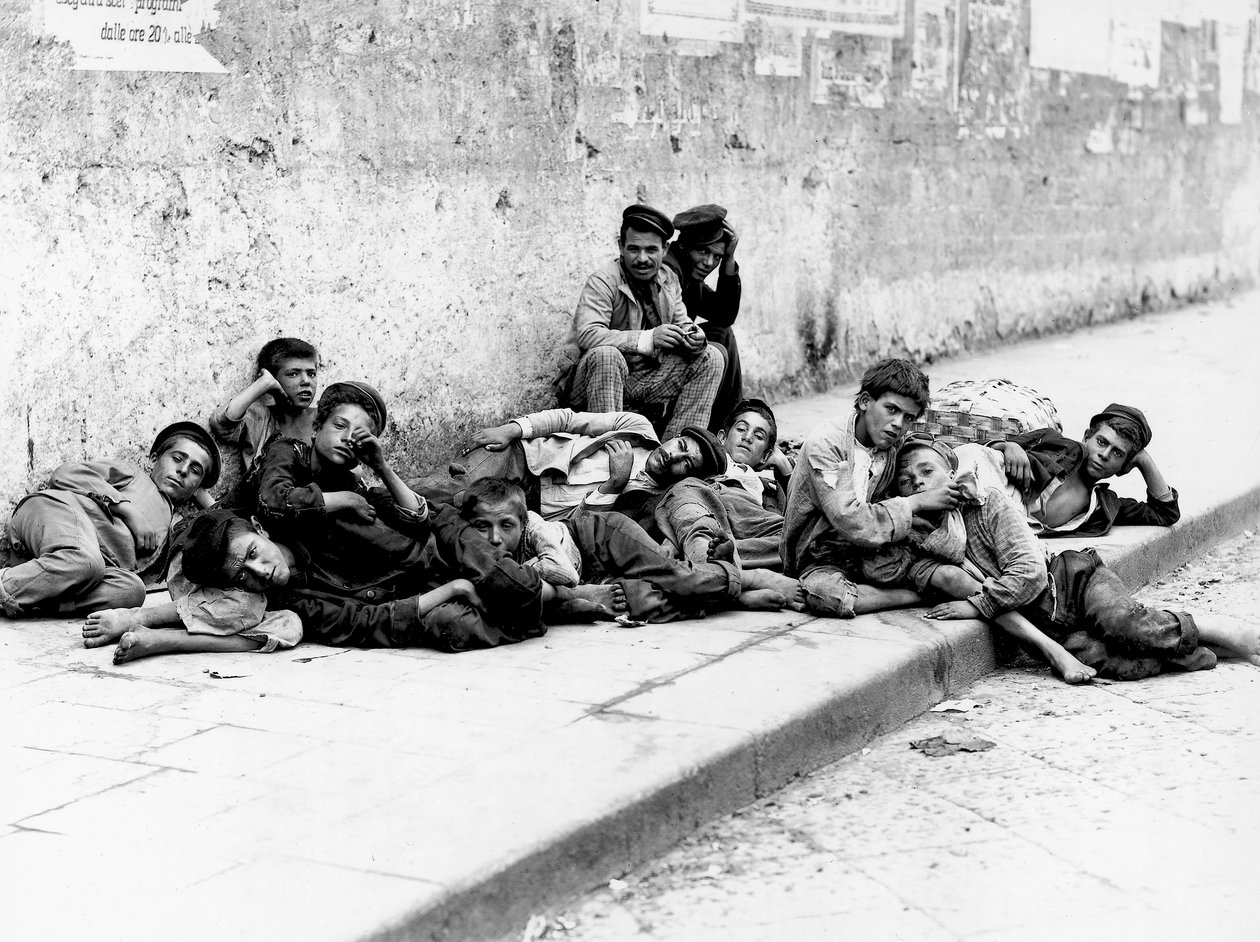 Sweet Idleness, Napoli, 1897 (glasplade) af Fratelli Alinari Fratelli Alinari