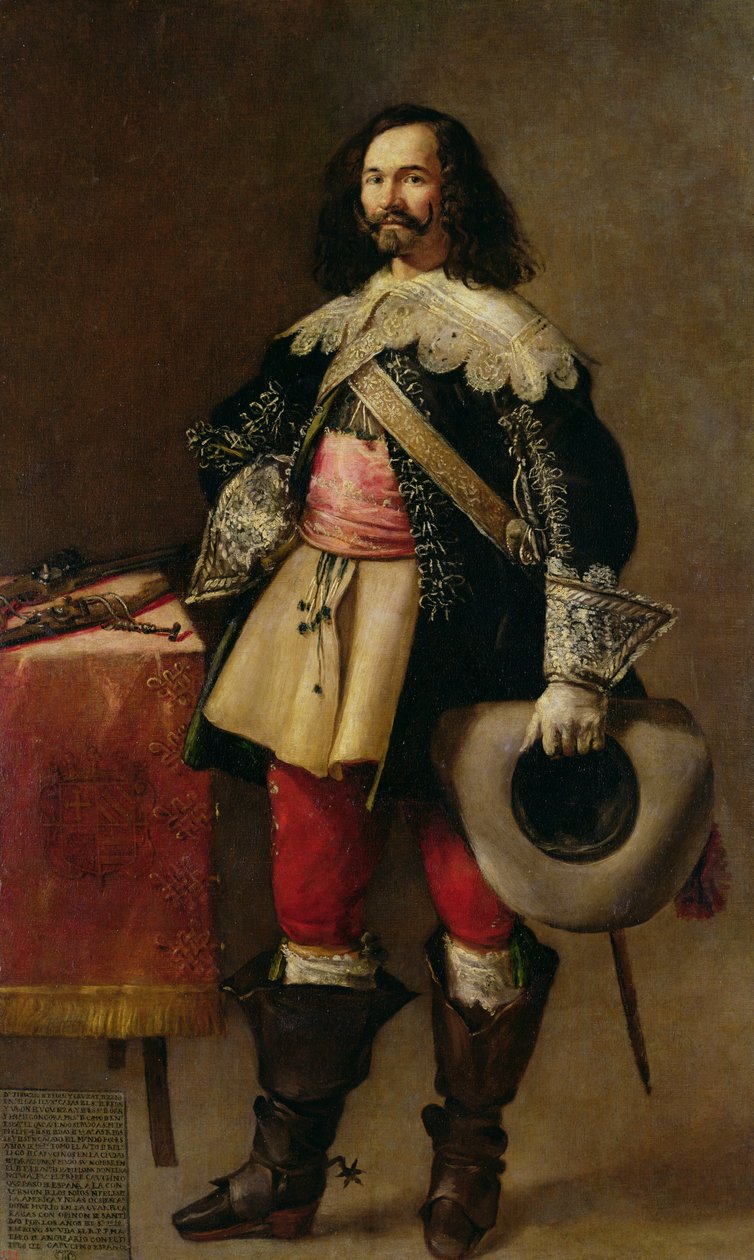 Don Tiburcio de Redin og Cruzat af Fray Juan Andres Rizi