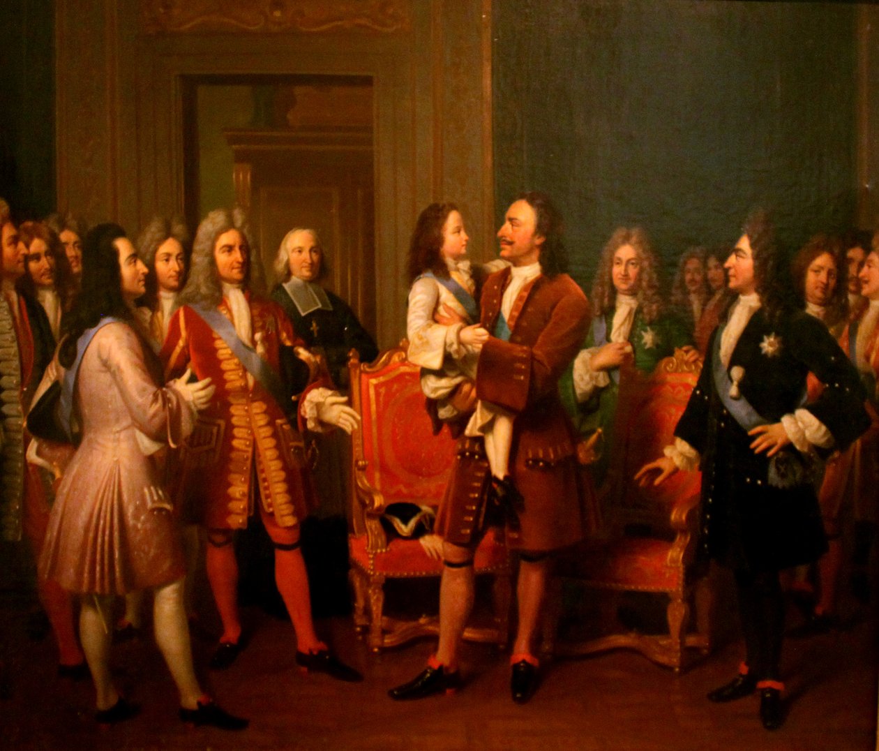 Louis Hersent - Peter I af Rusland og Louis XV af Frankrig af Frédéric Bazille